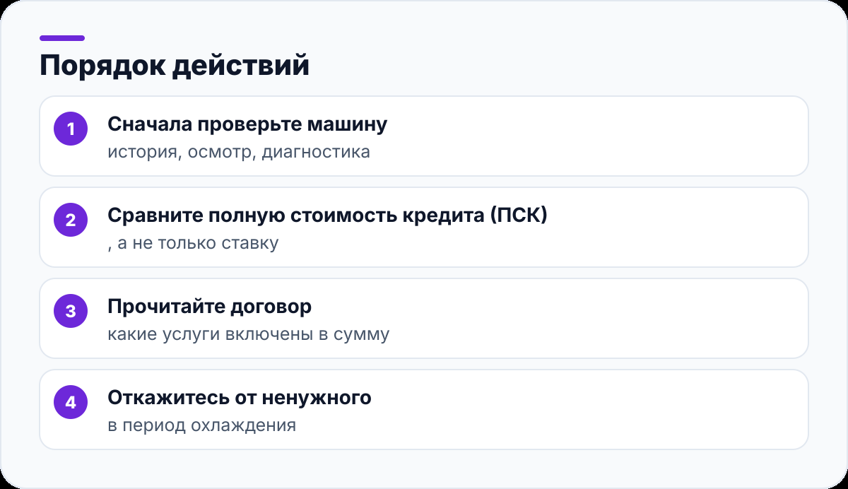 Порядок действий